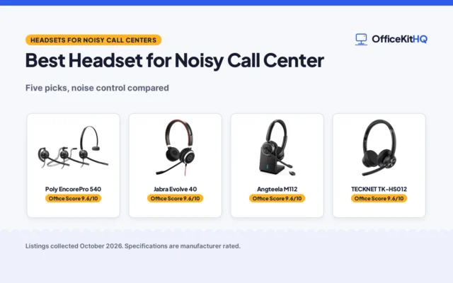 Best Headset for Noisy Call Center (2026): 5 Compared
