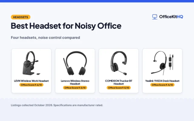 Best Headset for Noisy Office: 4 Picks Compared