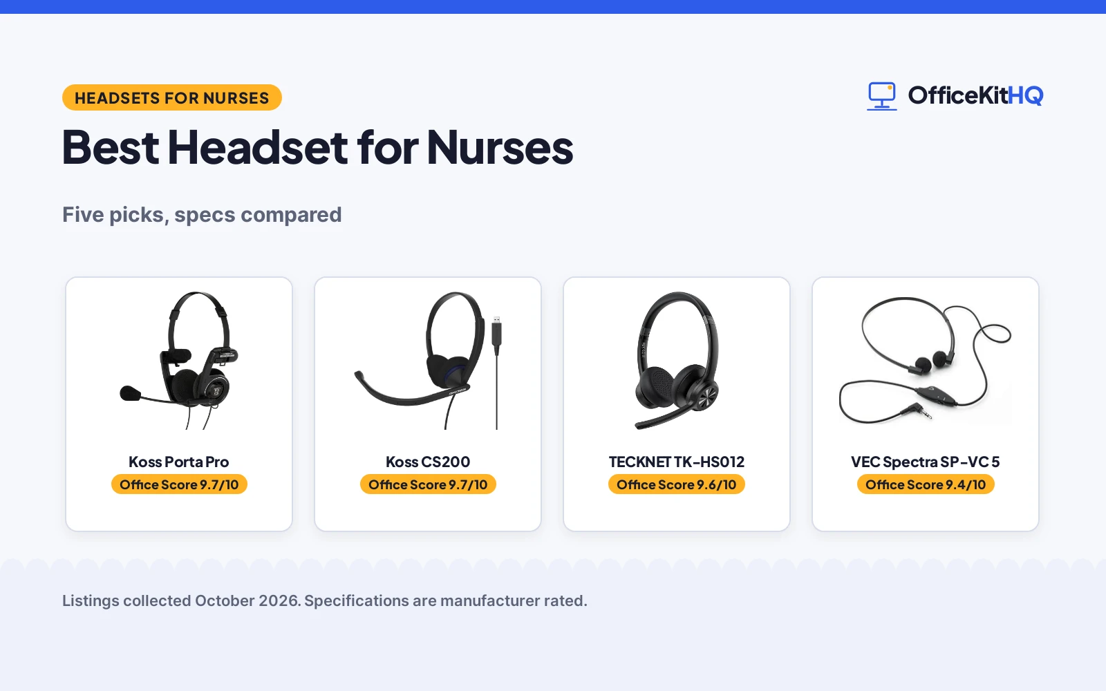 Best Headset for Nurses (2026): 5 Picks Compared