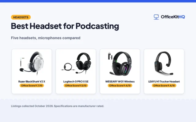 Best Headset for Podcasting (2026): 5 Headsets Compared