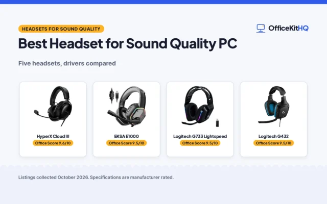 Best Headset for Sound Quality PC (2026): 5 Headsets Compared