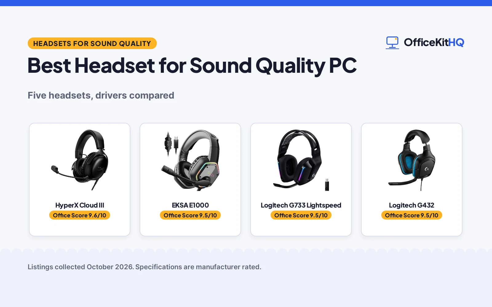 Best Headset for Sound Quality PC (2026): 5 Headsets Compared