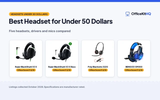Best Headset for Under 50 Dollars (2026): 5 Compared