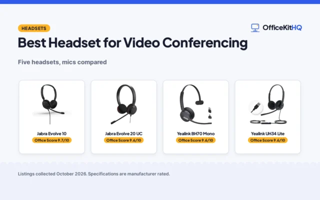 Best Headset for Video Conferencing (2026): 5 Headsets Compared