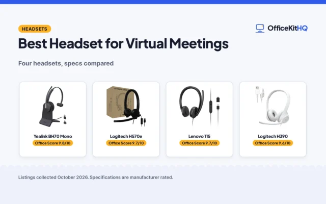 Best Headset for Virtual Meetings: 4 Compared