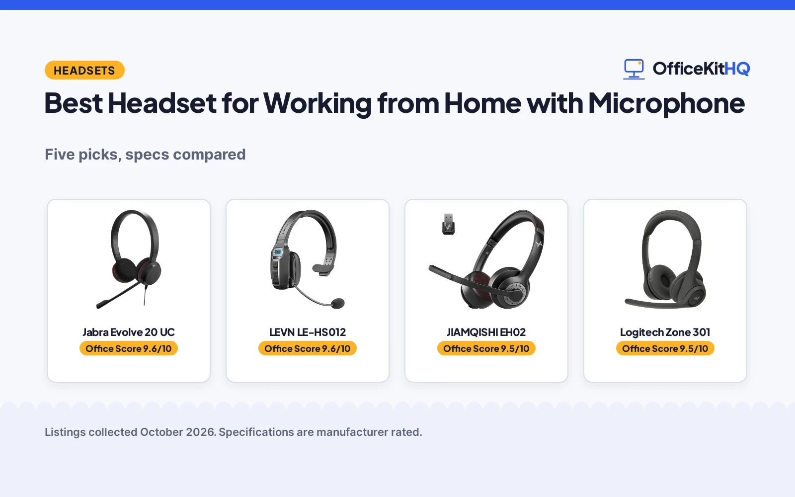 Best Headset for Working from Home with Microphone (2026)