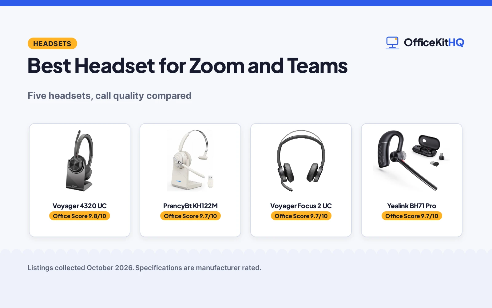 Best Headset for Zoom and Teams (2026): 5 Compared