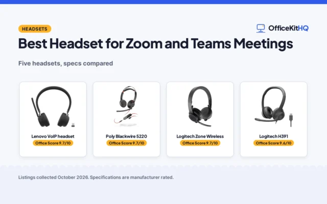 Best Headset for Zoom and Teams Meetings (2026): 5 Picks Compared