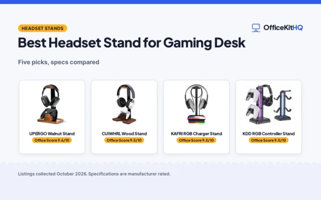 Best Headset Stand for Gaming Desk (2026): 5 Picks Compared