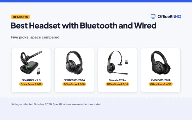 Best Headset with Bluetooth and Wired (2026): 5 Picks for Calls