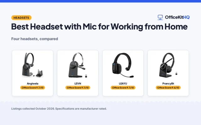 Best Headset with Mic for Working from Home (2026): 4 Compared