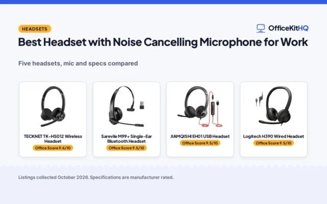 Best Headset with Noise Cancelling Microphone for Work: 5 Compared