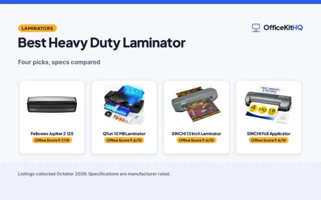 Best Heavy Duty Laminator (2026): 4 Picks Compared