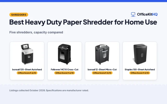 Best Heavy Duty Paper Shredder for Home Use (2026): 5 Compared