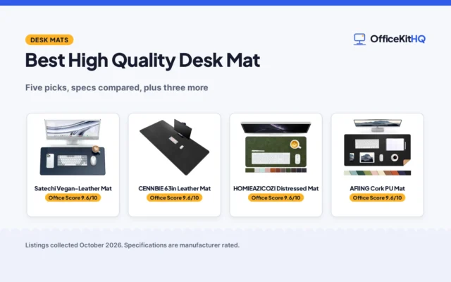 Best High Quality Desk Mat (2026): 8 Picks Compared