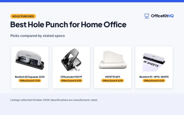 Best Hole Punch for Home Office (2026): Picks Compared