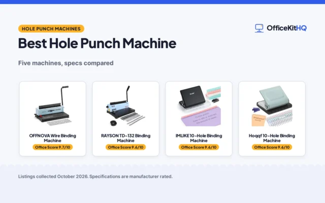 Best Hole Punch Machine (2026): 5 Machines Compared