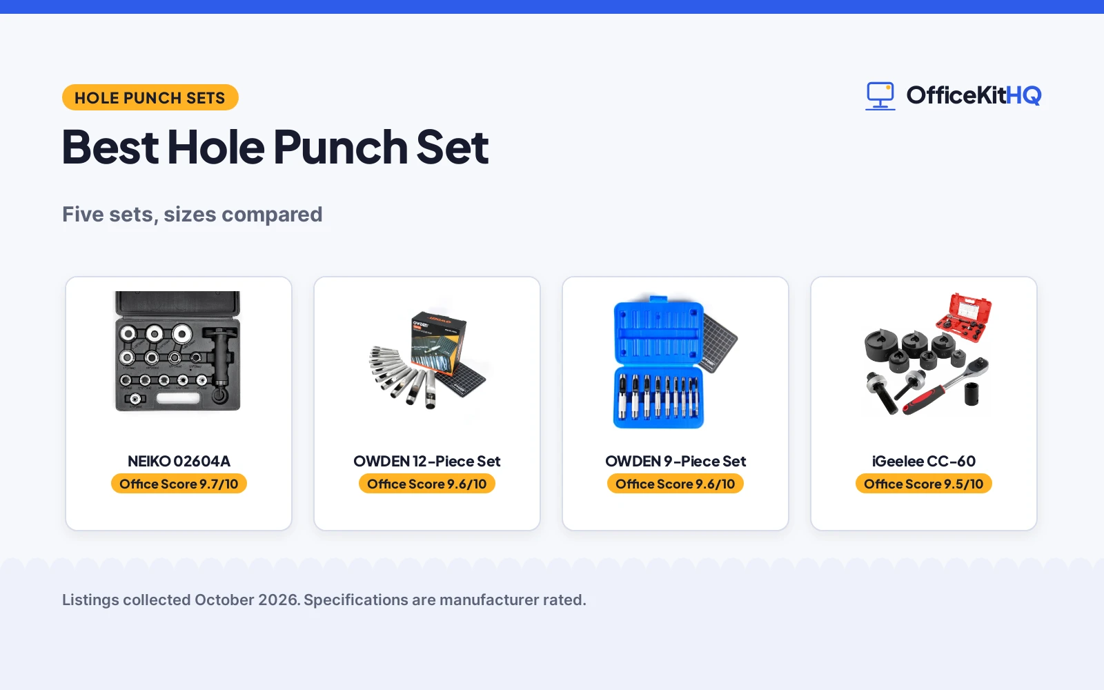 Best Hole Punch Set (2026): 5 Picks, Compared