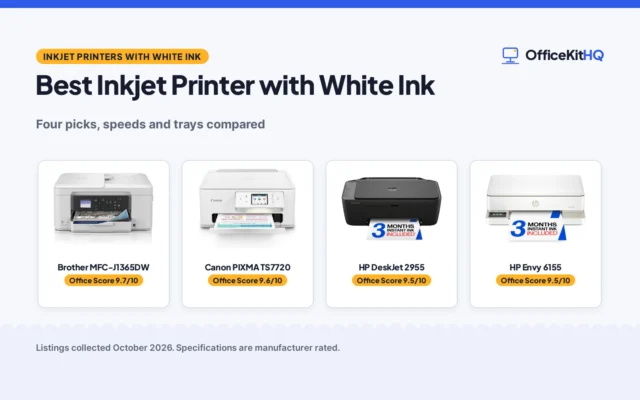 Best Inkjet Printer with White Ink (2026): 4 Picks Compared
