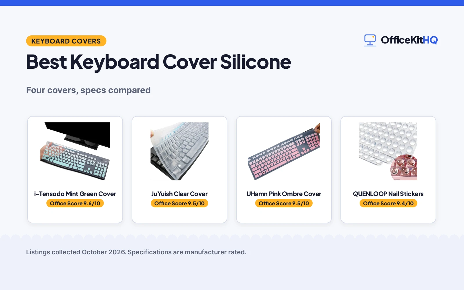 Best Keyboard Cover Silicone (2026): 4 Compared