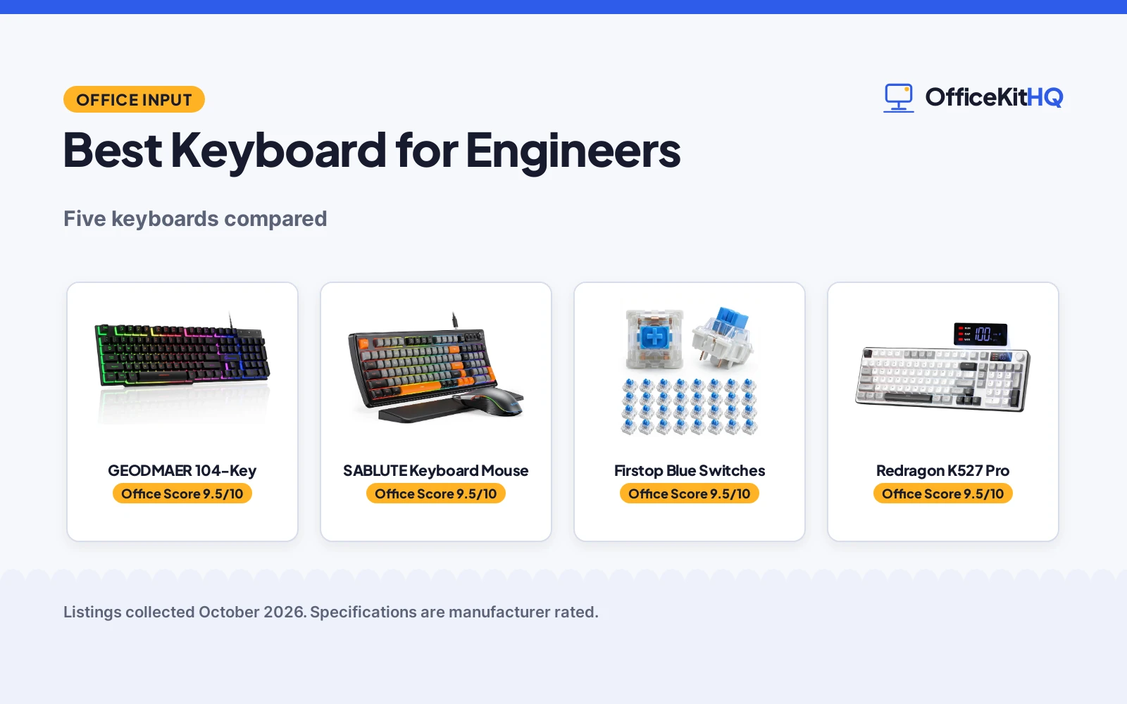 Best Keyboard for Engineers (2026): 5 Compared