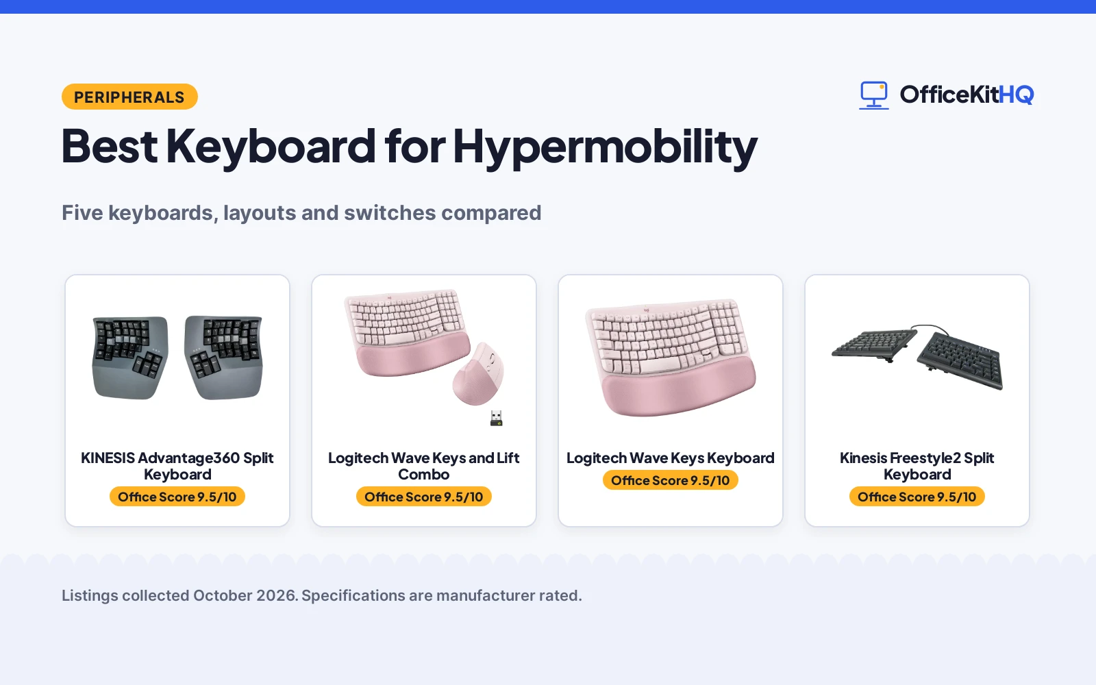 Best Keyboard for Hypermobility (2026): 5 Compared