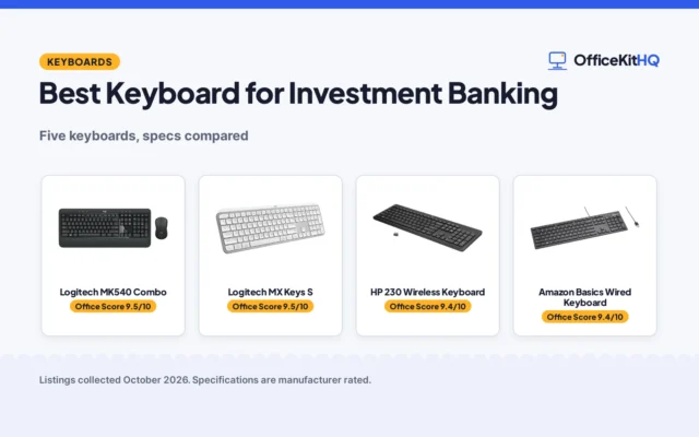 Best Keyboard for Investment Banking (2026): 5 Compared