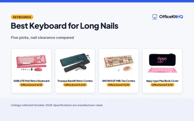 Best Keyboard for Long Nails: 5 Picks Compared