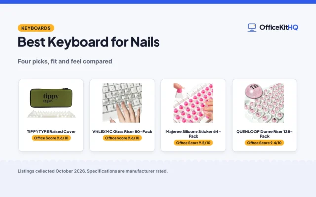 Best Keyboard for Nails (2026): 4 Compared by Fit and Feel