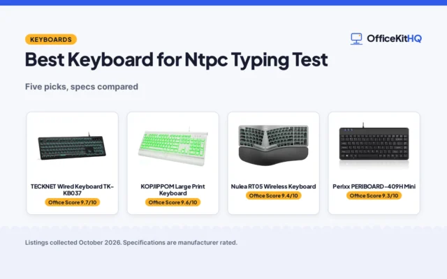 Best Keyboard for Ntpc Typing Test (2026): 5 Picks Compared