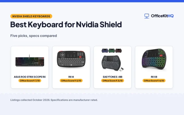 Best Keyboard for Nvidia Shield (2026): 5 Picks Compared