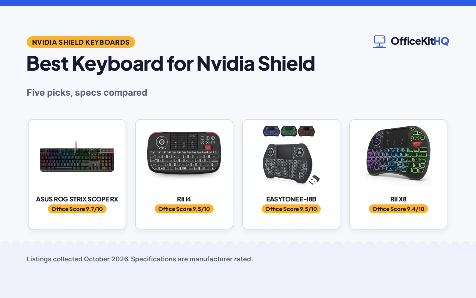Best Keyboard for Nvidia Shield (2026): 5 Picks Compared