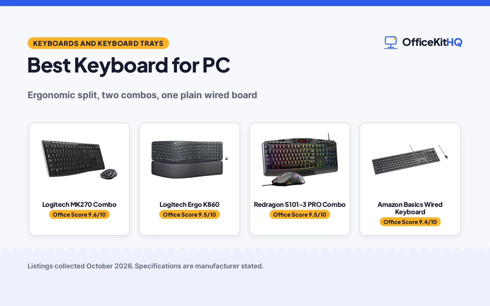 Best Keyboard for PC (2026): 4 Compared