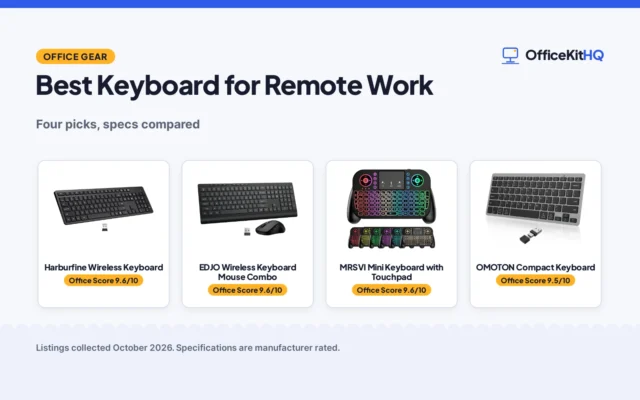 Best Keyboard for Remote Work (2026): 4 Compared