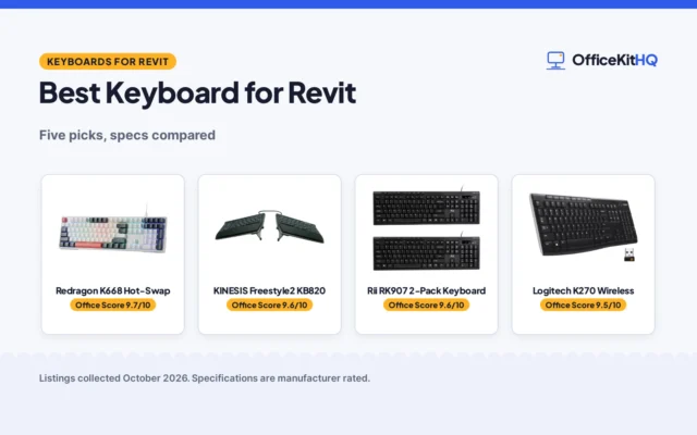 Best Keyboard for Revit (2026): Five Picks Compared