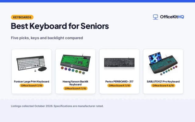 Best Keyboard for Seniors (2026): 5 Picks Compared