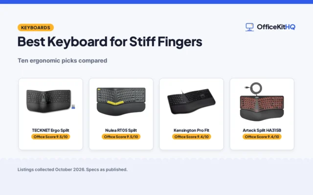 Best Keyboard for Stiff Fingers (2026): 5 Picks