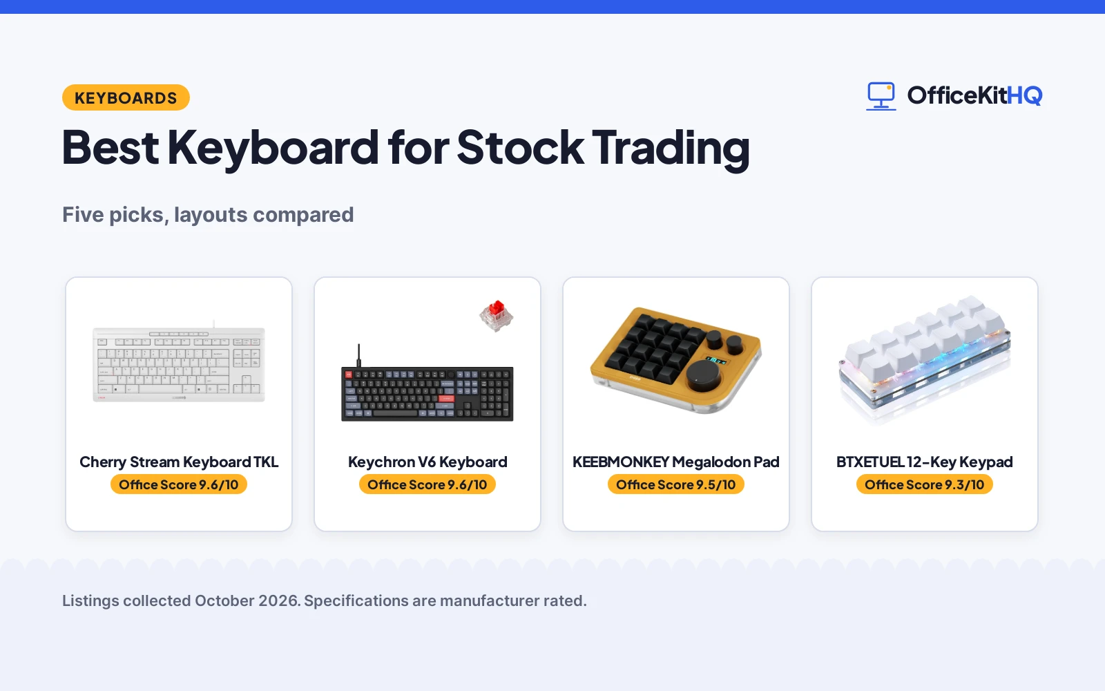 Best Keyboard for Stock Trading (2026): 5 Picks