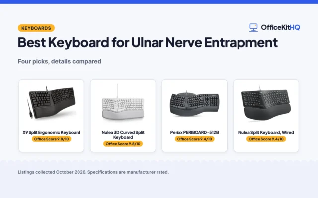 Best Keyboard for Ulnar Nerve Entrapment (2026): 4 Compared