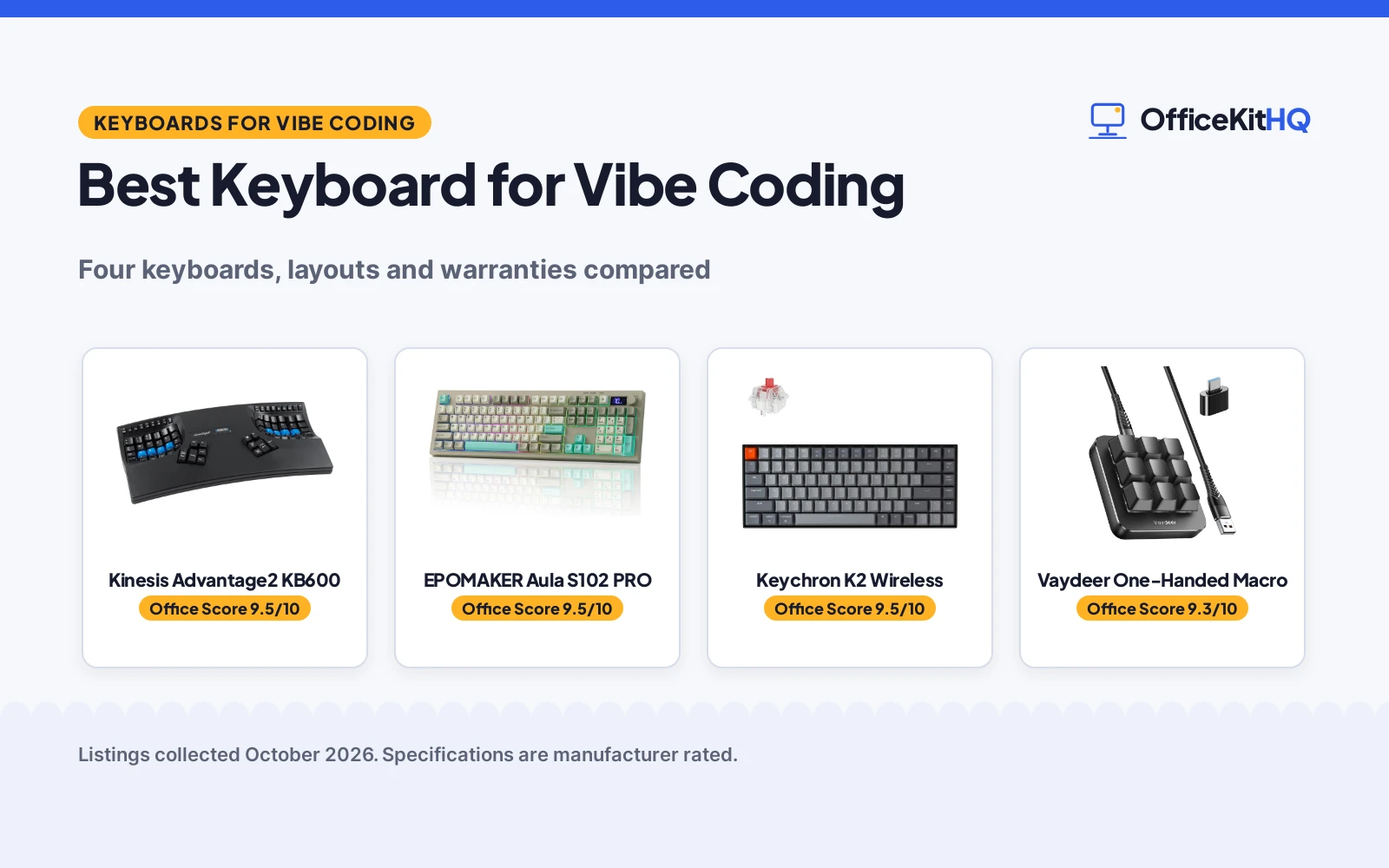 Best Keyboard for Vibe Coding (2026): 4 Compared