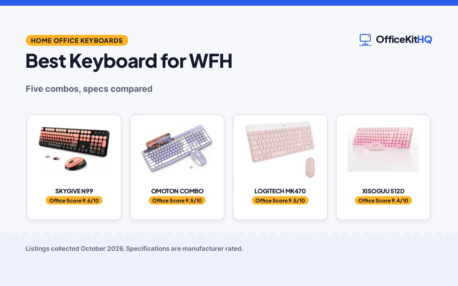 Best Keyboard for WFH: 5 Wireless Combos Compared