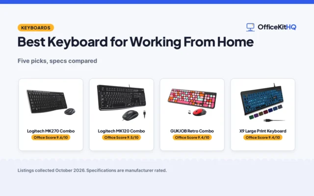 Best Keyboard for Working From Home (2026): 5 Picks