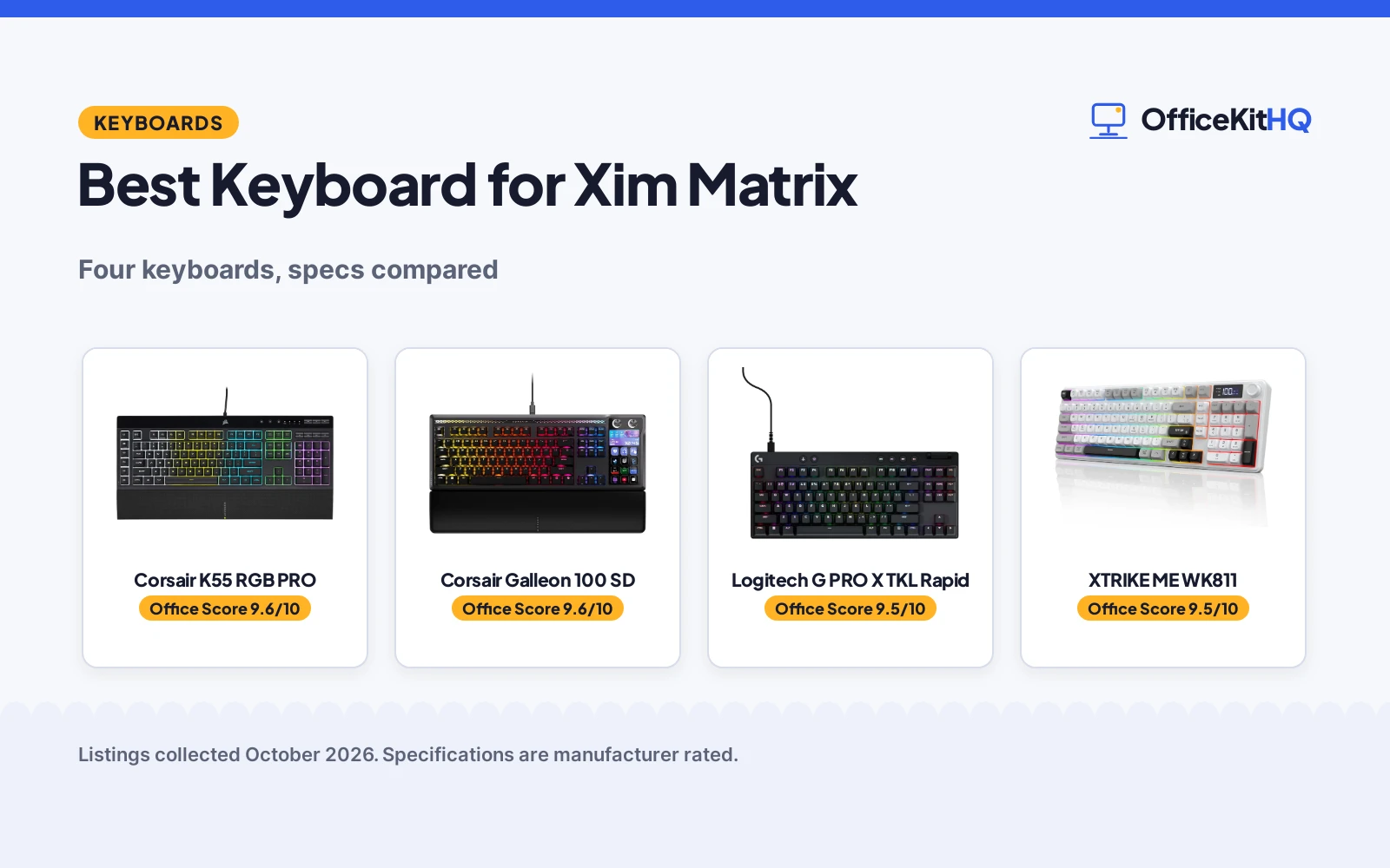 Best Keyboard for Xim Matrix (2026): 4 Compared