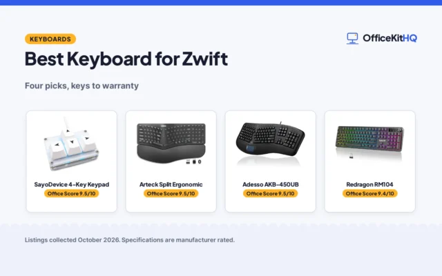 Best Keyboard for Zwift (2026): 4 Picks Compared