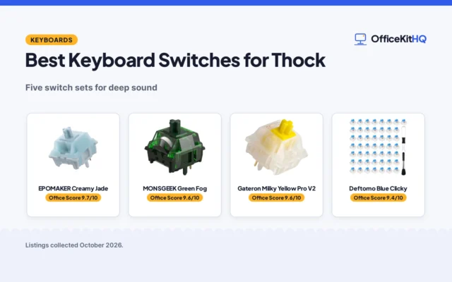 Best Keyboard Switches for Thock: 5 Sets Compared (2026)