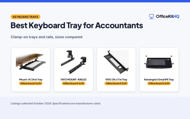 Best Keyboard Tray for Accountants (2026): 4 Picks Compared