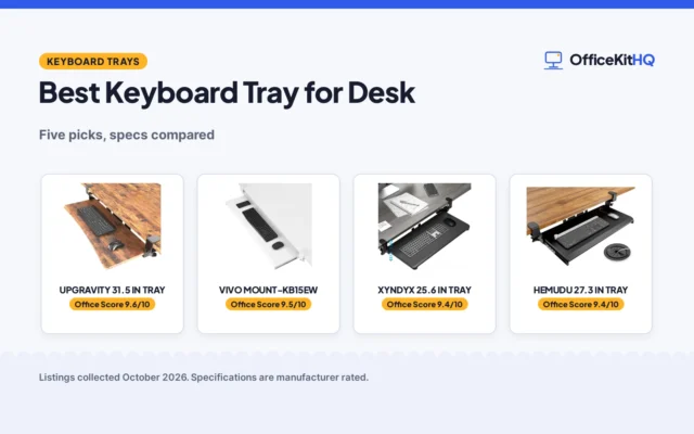 Best Keyboard Tray for Desk: 5 Trays Compared