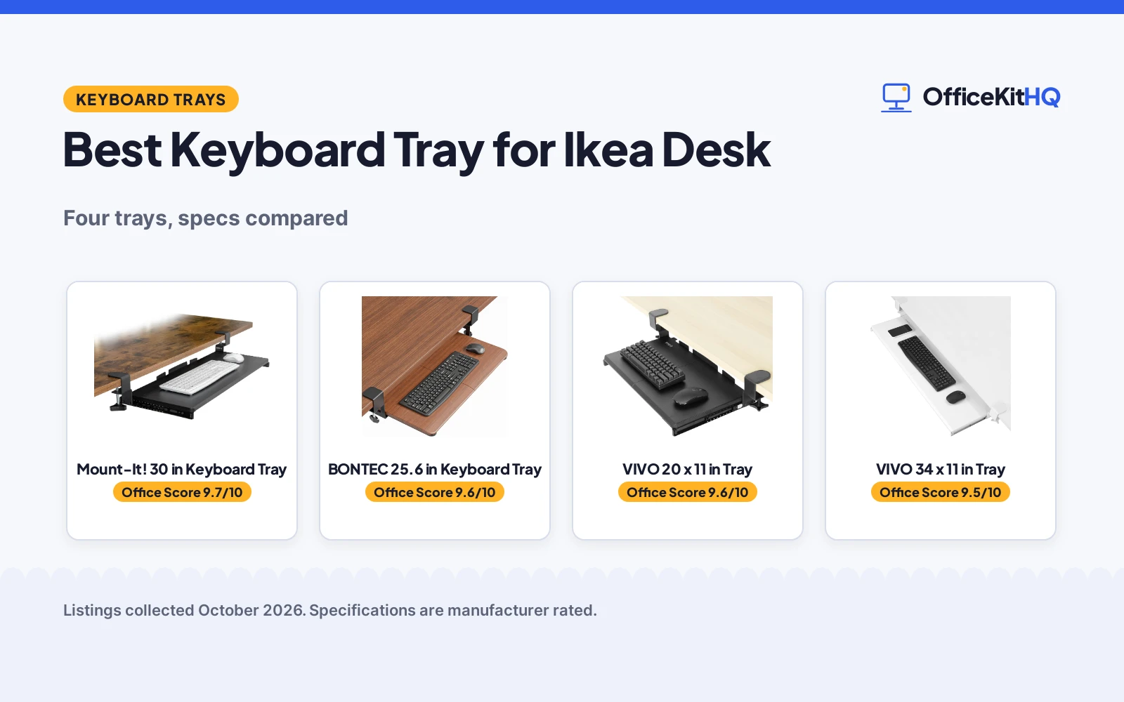 Best Keyboard Tray for Ikea Desk (2026): 4 Compared