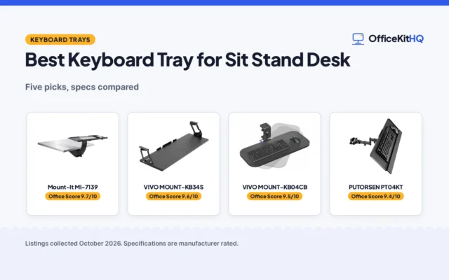 Best Keyboard Tray for Sit Stand Desk (2026): 5 Compared
