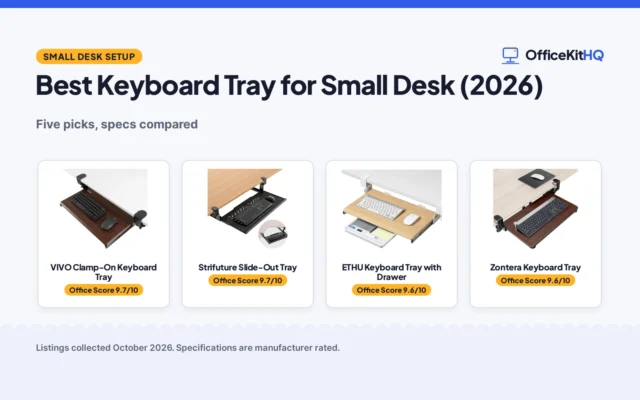Best Keyboard Tray for Small Desk (2026): 5 Picks Compared
